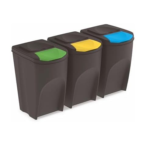 Systèmes de tri des déchets avec couvercle amovible