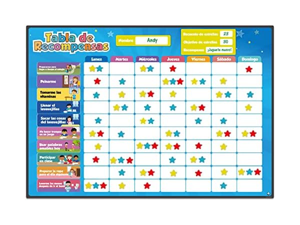 Tablas de recompensa para niños Miniatura