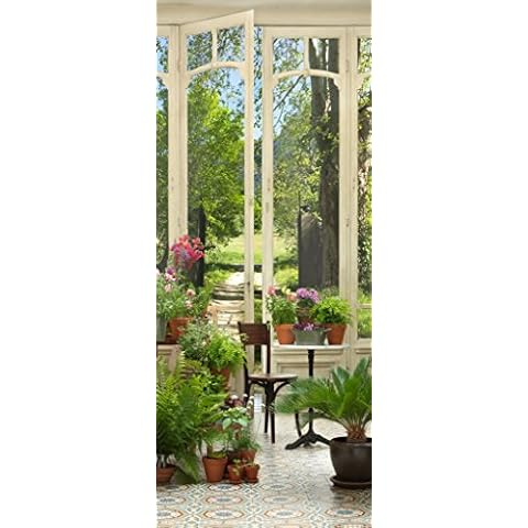 Trompe l'oeil porte Adhésif thumbnail