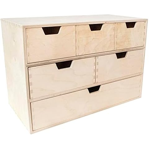 Unidades de cajones de almacenaje de madera
