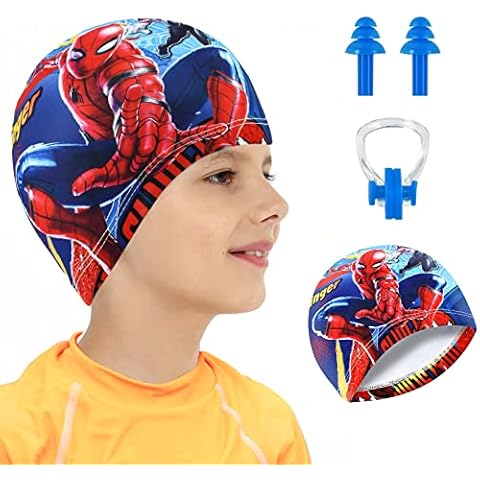 Unisex-Kinder Badekappen für Schwimmer