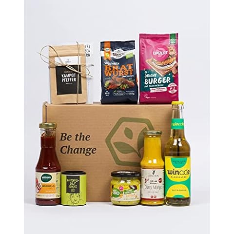 Vegane gemischte Geschenkkörbe