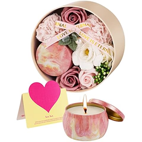 Velas aromáticas de flores