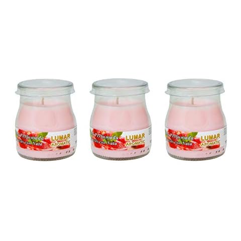 Velas aromáticas de fresa