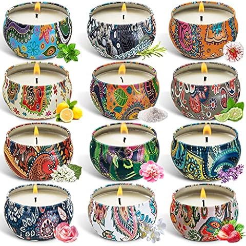 Velas aromáticas perfumadas