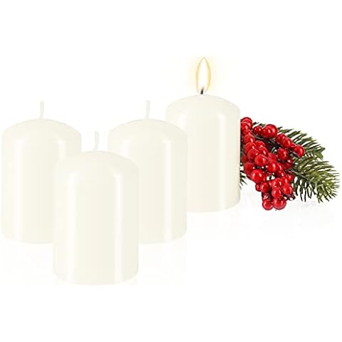 Velas pilar de vainilla