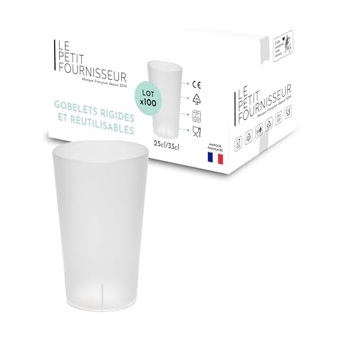 Verres à bière en plastique