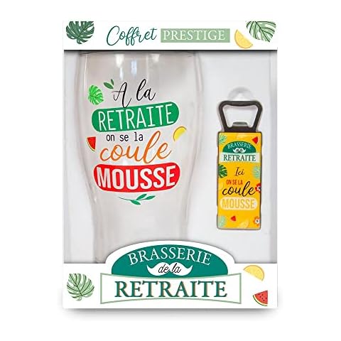 Verres à bière pour retraite