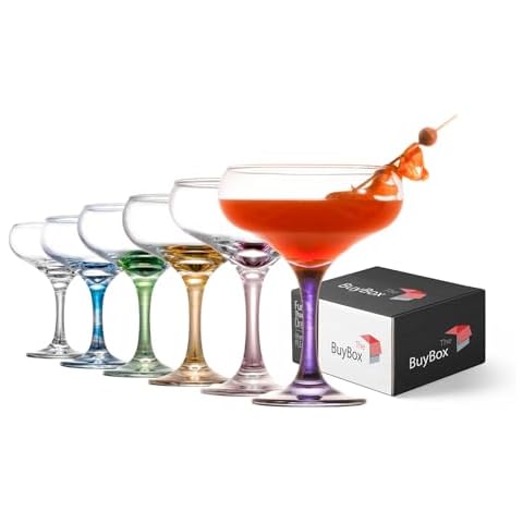 Verres à Martini colorés