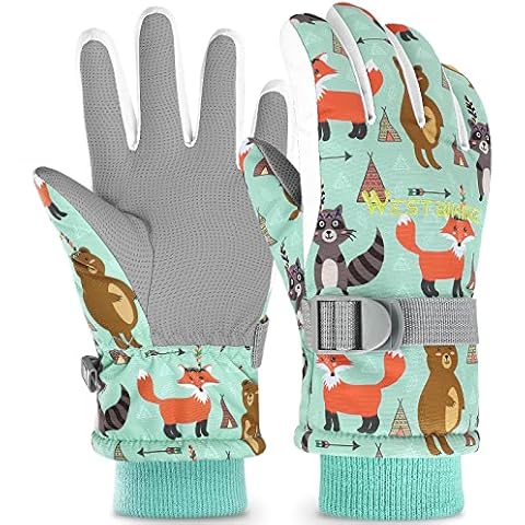 Warmhaltende Ski-Handschuhe für Mädchen