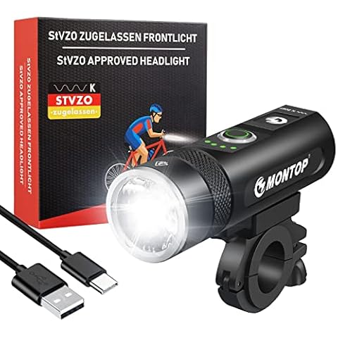 Frontlichter für Fahrräder mit wiederaufladbaren Batterien