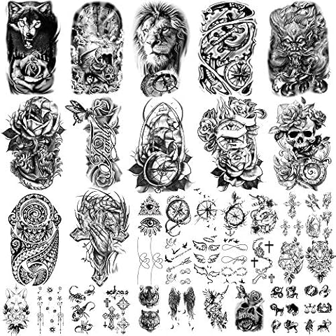 Yazhiji Temporäre Tattoos